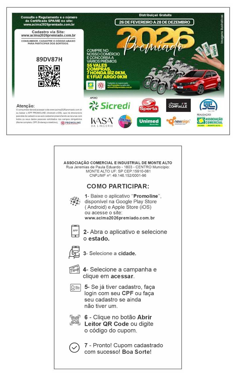 Guia passo a passo para participar da promoção